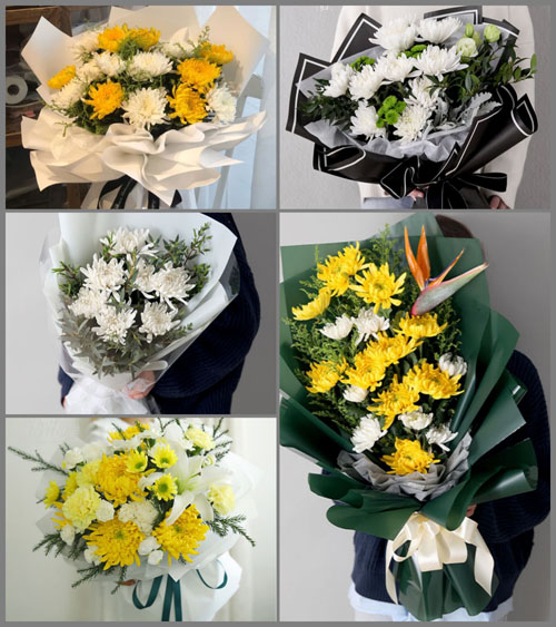 山东临沂沂南县蒲汪镇白事花束代送